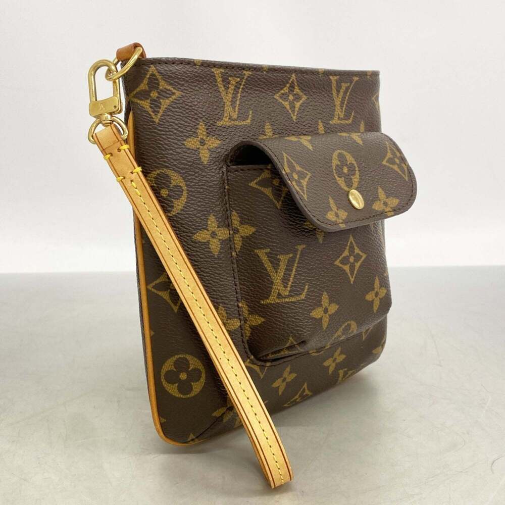 LOUIS VUITTON Authentic Brown Monogram Pouch - Picture 2 of 9